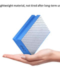 Hand holding 200 grit pad from Four Piece Diamond Hand Polishing Pads Set For Ceramic Tile And Glass, Handheld Sanding Blocks