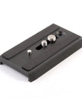Ultimate Sliding Dovetail Quick Release Plate For RC5 System With 1/4-Inch And 3/8-Inch Screws, aluminum, angled view.