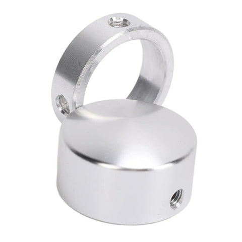 Rock Solid One Inch Aluminum Handle End Covers For Gym Fitness Equipment Lightweight Wear Resistant Fitment Kits For Heavy Duty Strength Training Rack Accessories Easy Install Beef Up Your Rig