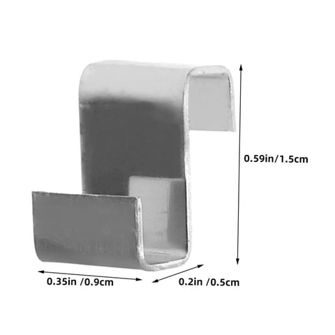 100 Pcs Stainless Steel Z Shape Greenhouse Clips For Glass Pane Fixing, Rust Resistant Durable Clamps For Windows And Doors, Windproof Protection, Easy DIY Repair Kit For Greenhouses
