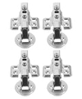 Four Piece Stainless Steel Soft Close Cabinet Hinges For Kitchen Cabinets Quiet Operation With Slow And Smooth Closing Sturdy Cabinet Door