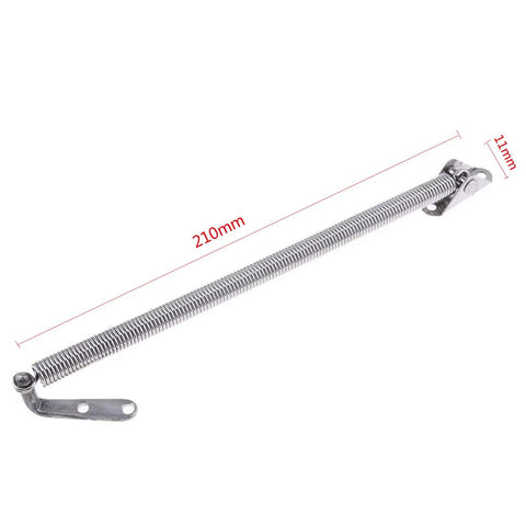 Beefy Heavy Duty Marine Grade Stainless Steel Boat Hatch Lid Spring Adjuster 8-1/4 Inch showing coil and mounting ends