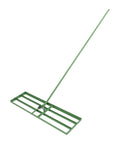 Heavy Duty Lawn Leveling Rake With 180 Degree Adjustable Head And 5.74 Feet Long Handle For Your Yard Backyards Gardens Farms Lawns Rust