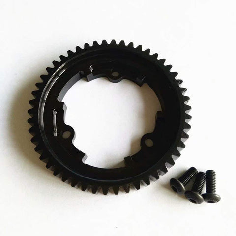 Hardened Steel 50T Main Spur Gear 1 Mod M1-1 PC For 1/5 X-Maxx 1/7 XO-1 1/10 E-Revo 2.0 MAXX 6448 with screws