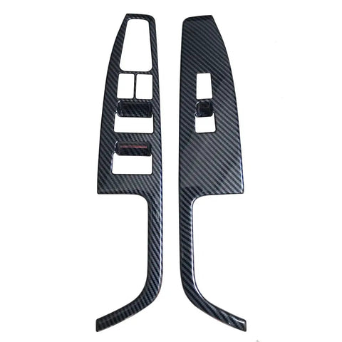 Four Piece Carbon Fiber Color Door Window Control Panel Cover Trim For Hyundai Elantra 2017 2018 2019 2020 North American Version