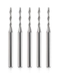 Five Ball Nose End Mill With One Eighth Inch Shank And One Sixteenth Inch Cutting Diameter For CNC Router Bits Two Flute Spiral Engraving Milling Cutter