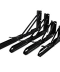 Heavy Duty Folding Shelf Brackets 4 Pack, Stainless Steel Collapsible Wall Mount Hardware for Tables, Workbenches, RVs and Cars