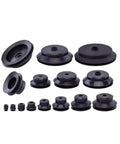 PJG 5 Pack Double Layer Silicone Vacuum Suction Cups For Pneumatic Robot Gripper in various sizes, durable rubber design for automation.