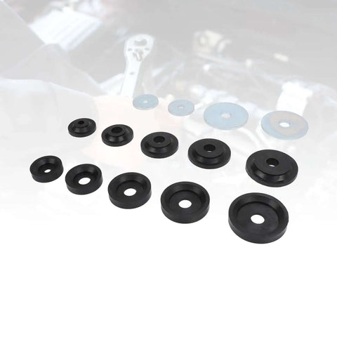 Hydraulic Sheet Metal Hole Punch Set with 3D Printed Dimple Die Kit and Steel Carrier Discs for Quick Burr Free Holes