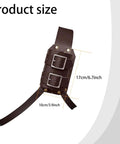 Old School Medieval Leather Back Sword Frog Holster For Renaissance Viking Warrior Costumes adjustable size with buckles