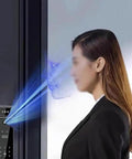 3D Fingerprint Smart Door Lock With Built In Camera And Phone App Control Hassle Free Keyless Entry For Home Security, side view, user interacting with smart lock.