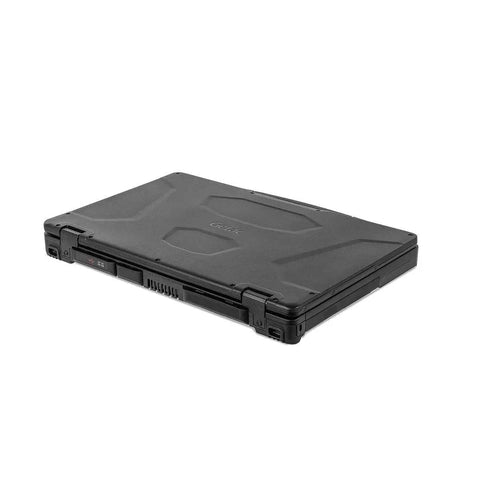 Drop Tested Rugged Laptop Featuring Intel Core Ultra 5 15.6 Inch Fhd 32Gb Ram 1Tb Ssd Ip53 Sealed Shell side view with black casing.