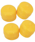 4 yellow Axle Cap Bearing Cover M143338 Go To Replacement Part For John Deere Lawn Mower And Lawn Tractor on white background