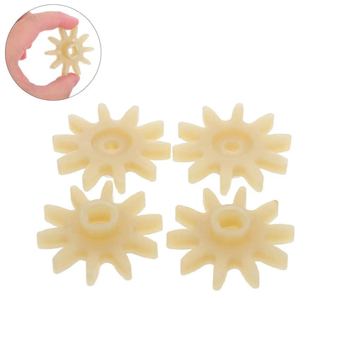 10 Pack Candy Machine Gear Wheels Replacement Parts For Bubble Dispensers And Gumball Capsule Machines High Precision Plastic Gears For Vending Mechanisms, white plastic gear set