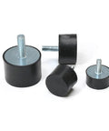 Heavy Duty Rubber Shock Absorber Mount With Metric Male Rod For Cars And Boats Hella Durable Vibration Dampening Crash Pad Damper Bobbin Isolator Kit in various sizes.