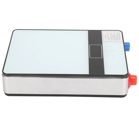Rock Solid Wall Mounted Tankless Electric Water Heater Packs 4500W Instant Hot Water with sleek silver and white design.