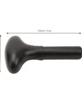Ergonomic Canoe Paddle Handle T Grip Replacement For Kayak And Paddleboard Lightweight Plastic No Slip Grip Comfortable Palm Fit Durable Water Sports Accessory For Easy Steering And Quick Install, black
