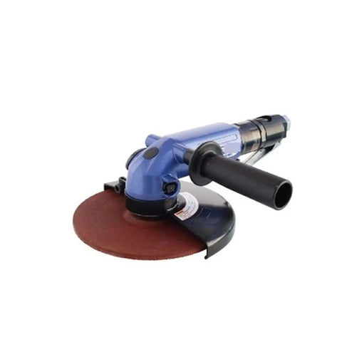 Raw Pneumatic Angle Grinder Air Die Grinder Boasting Featherweight Build Adjustable Power Regulator, compact blue design for precision grinding.