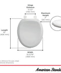 Champion Round Toilet Seat With Soft Close Quiet Lid For Nighttime Use Kid Safe Slow Close Feature White Easy Clean Surface And Durable Comfort
