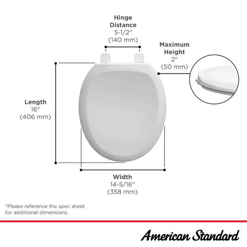 Champion Round Toilet Seat With Soft Close Quiet Lid For Nighttime Use Kid Safe Slow Close Feature White Easy Clean Surface And Durable Comfort