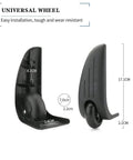 Top Shelf Silent Rubber Swivel Wheels For Universal Suitcase Replacement Caster Heavy Duty Trolley Gear Upgrade dimensions and design