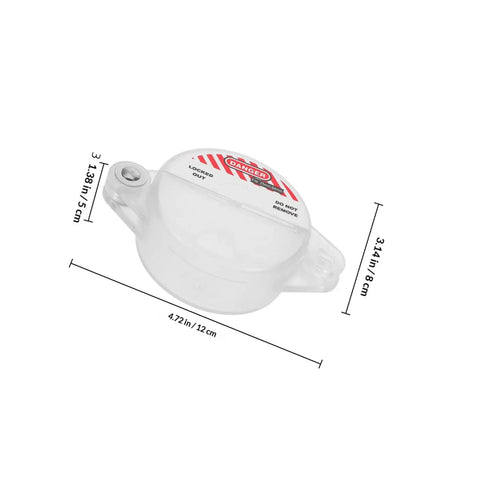 Heavy Duty Gate Valve Lockout Device For Water Spigot Security Features Transparent Window Snap Cover That Keeps Unauthorized Peeps Off Your Gear And Delivers Top Tier Industrial Safety Lockouts For Zero Drama Job Sites