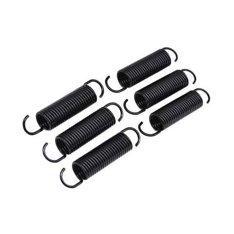Built Legit Three Inch Hook To Hook Recliner Replacement Springs Six Pack Black Tension Coil Hardware for couch use.