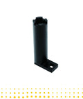 Drive shaft bearing retainer wrench tool, black metal with tall cylindrical shaft and rectangular base.