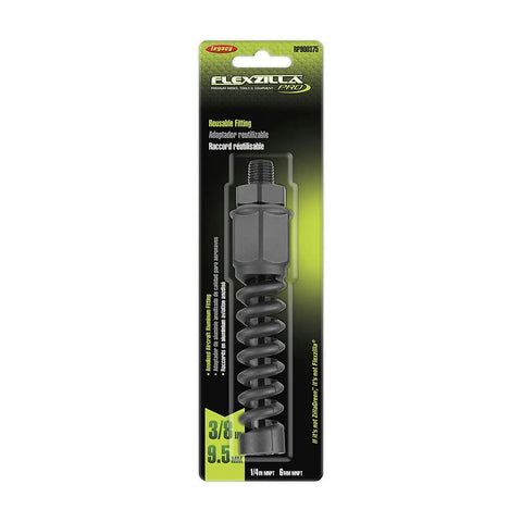 Pro Air Hose Reusable Fittings Three Eighth Inch Field Repairable Aluminum for Quick Onsite Repairs Standalone Packaging
