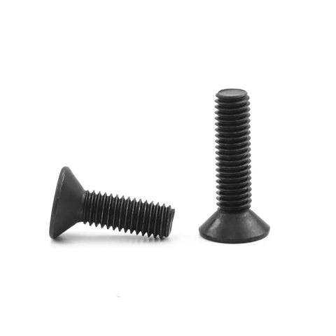 Flat Head Screw Set for Furniture Your Go To Hardware, Metric M2 Through M8, 12.9 Carbon Steel Hex Socket Screws, 2 screws side by side