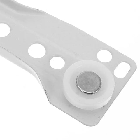 Close-up of ball bearing on heavy duty 14 inch drawer slides side mount two section rails for cabinet and furniture replacement.