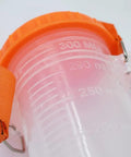 Close-up of Must Have Pro Grade DIY Fuel Tank Tool For Tuning And Carb Balancing, 300ml tank with embossed measurement lines