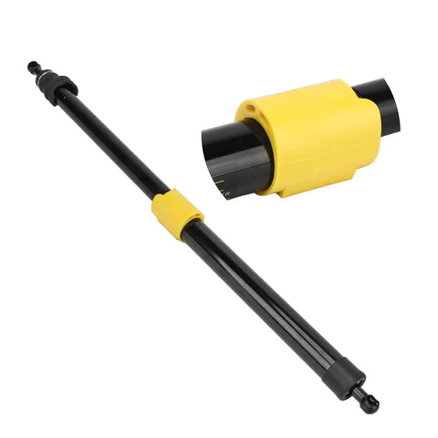 Heavy Duty Rear Back Door Damper Direct Bolt On Liftgate Strut For Toyota Fj Cruiser 2007 To 2014, black and yellow design, close-up view
