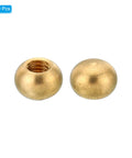 Brass M4x0.7 Thread Cap Nuts 10 Pack No Tool Needed Screw Caps For Furniture And Lighting Decoration Ball Style Nut Covers