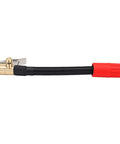 Heavy Duty Tire Inflator Extension Hose With M Six Quick Connect Air Chuck Reaching Recessed Valve Stems Easily On Cars Trucks And Motorcycles 16 Centimeters Long Tube Reduces Back Strain While Pumping Tires No More Bending Over Hard Spots.