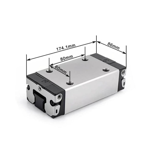SLS Extended Ball Slider Guide - Single Linear Slide Unit showing dimensions, Rexroth R162341222 R162342322 Compatible, sealed bearing.