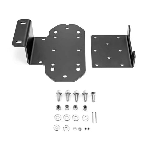 Front Winch Mounting Bracket Plate Kit For Yamaha Rhino 450 660 700 2003 2013 Beefy Steel Construction bolt hardware