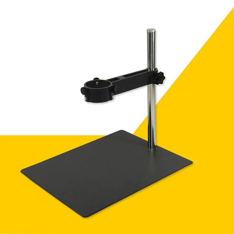 Adjustable 360 Degree Rotary Hot Air Hand Piece Holder Stand Clamp for Desktop Rework Station, metal base and adjustable clamp.