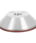 Heavy Duty Diamond Concave Cup Grinding Wheel Perfect For Precision Metal Carbide Cutting And Sharpening Angle Grinders, showing a silver grinding wheel.
