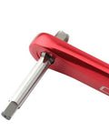 9 16 20 Thread Tap Pedal Repair Tool For Bike Cranks featuring durable aluminum and steel construction, close-up view.