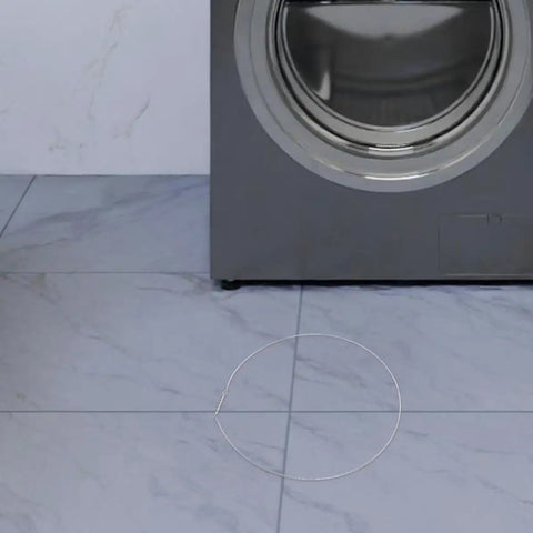 Drip Proof Front Load Washer Water Seal Door Wire Spring Clamp Three Pcs Retainer 34cm shown on washing machine door