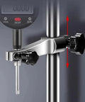 Close-up of clamp and rod on Grade 00 Precision Granite Measuring Stand With 150x100x50mm Base 8mm Holder And 250mm Dial Indicators Support Rod