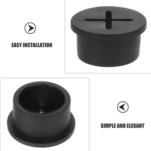 20Pcs Black Round Rubber Grommet Kit For Cable Holes Tough Pro Grade Weatherproof Wire Grommets With Easy Install For Protecting Cables And Wires From Dust And Abrasion, black rubber grommet