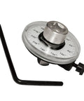 Beefed-Up Torque Gauge Tool Ratchet Wrench With Built-In Torque Meter For Precise Car Repair And Tuning, Half Inch Drive, 360 Degree Readout With Clear Markings, Durable Silver Finish For Long-Lasting Performance with black handle
