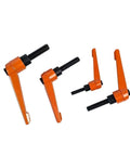 Badass Adjustable Wrench Hook Spanner With Clamping Lever For Machinery Bolts Heavy Duty Chrome Vanadium Steel orange adjustable levers.