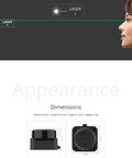 Next Level 360 Degree LiDAR Sensor Built For Robot Navigation And SLAM With 12m Range And 5000 Samples Per Second For Smooth Obstacle Avoidance Via UART 5V Power dimensions and appearance with human profile.