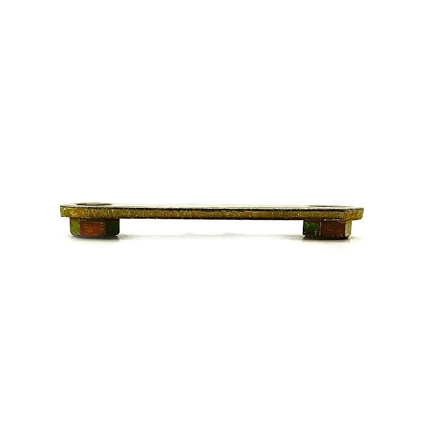 Heavy Duty OEM Replacement Weld Nut Plate For General Ranger And RZR UTV Rig Ready Steel Fastener Hardware side view showing sturdy construction.