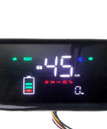 Cool LCD Speedometer Screen For Ebike 48-72V 6Pin Dash Display With Clear Data Readout That Plays Nice With Phase-Line Controllers Not RS485 Or Can. black LCD ebike dashboard showing 45 km/h and battery level