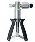 Heavy Duty Pneumatic Pressure Calibration Hand Pump With Dead On Accurate Readings And Quick Vacuum Response, front view.
