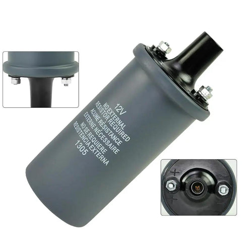 12V Canister Ignition Coil With Internal Resistor For Resistor Spark Systems, Compatible With Ford Tractors 2000 3000 4000 5000 NAA600